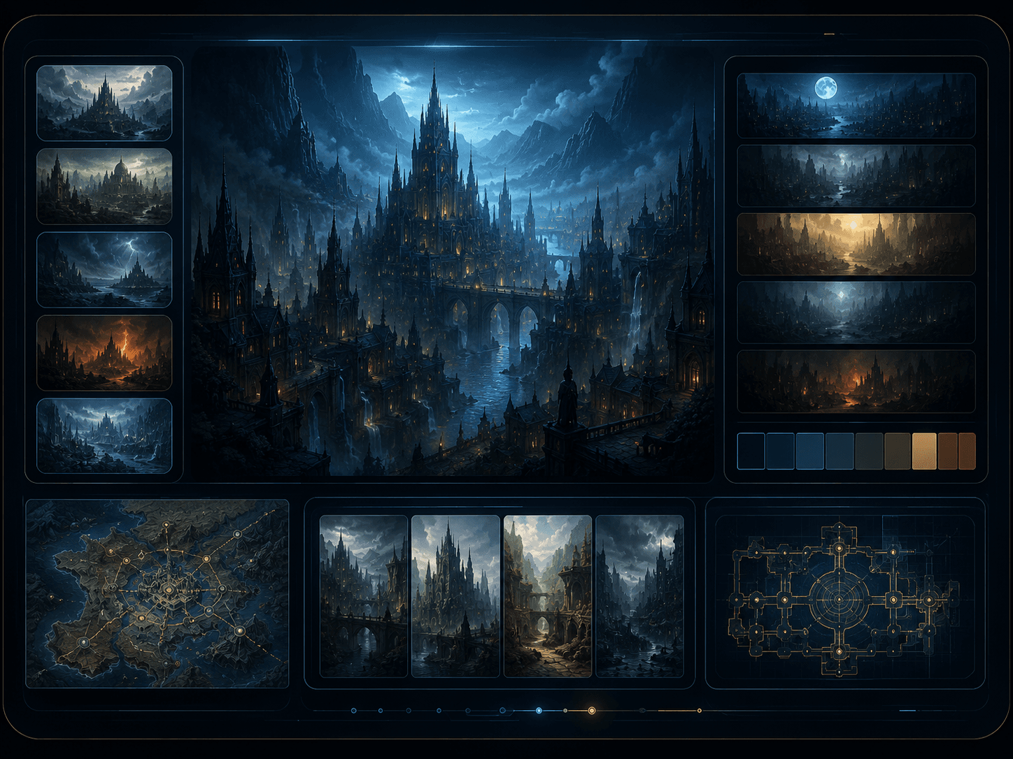 CAINIX world-building and location design interface