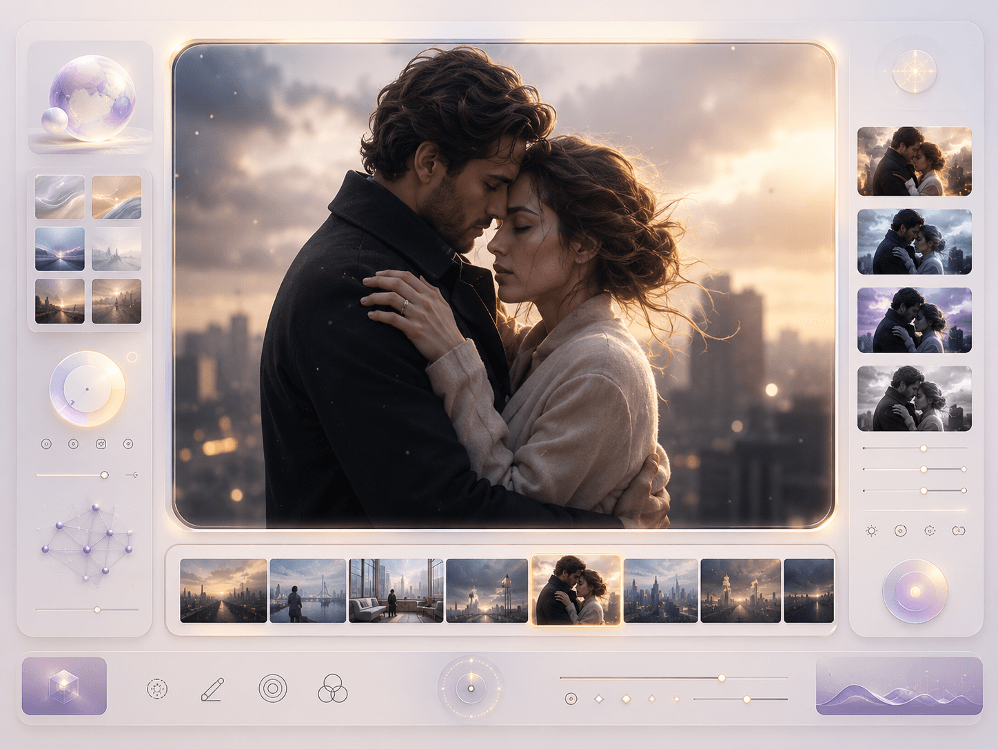 Image generation studio workflow visual