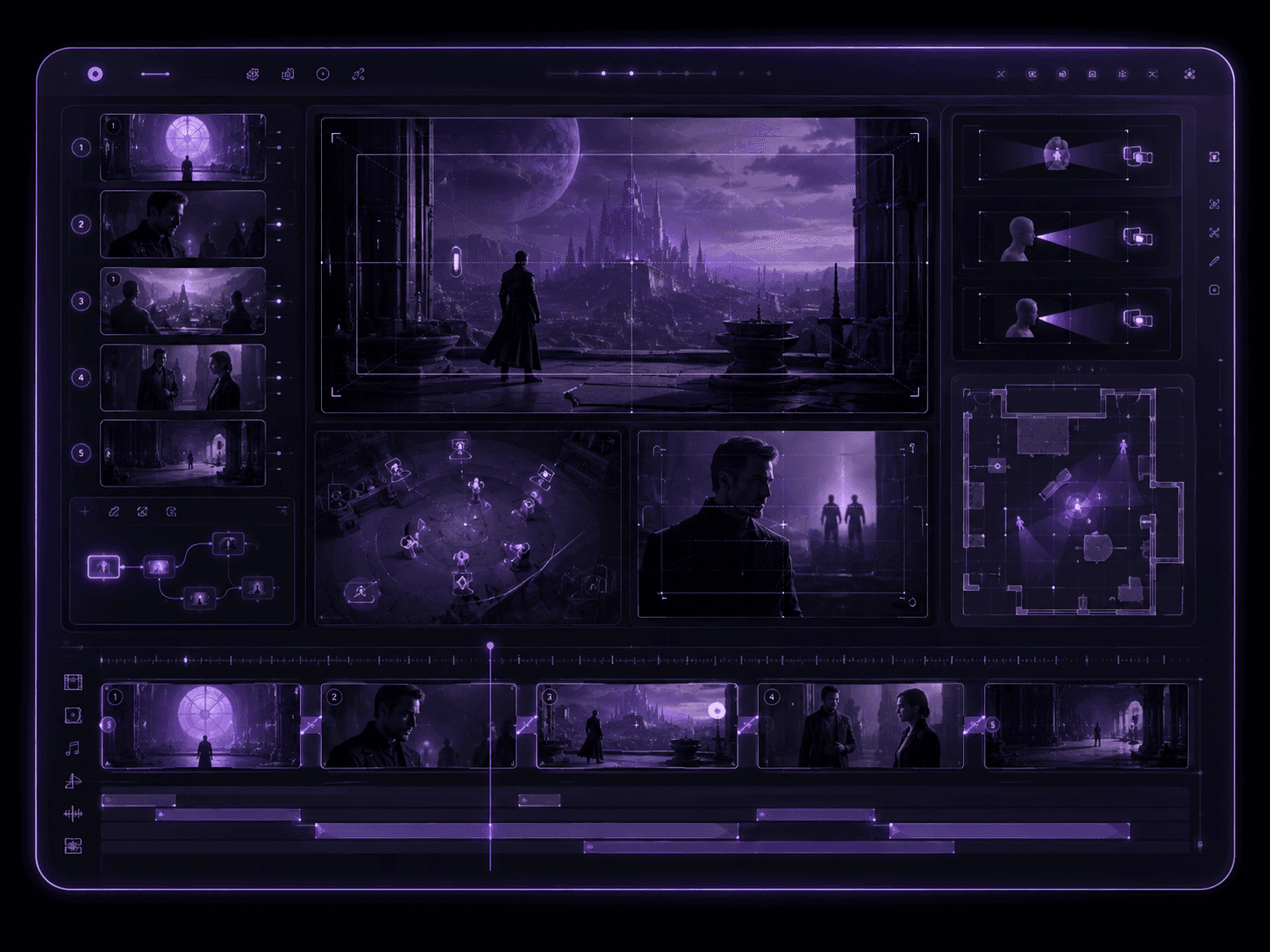 Scene cards workflow visual